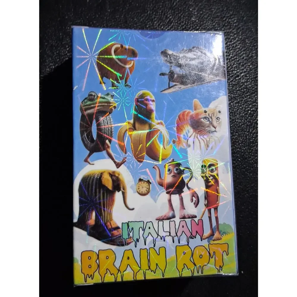 Italian Brain Rot Stickers/cards 92 Pieces 4 sealed packs
